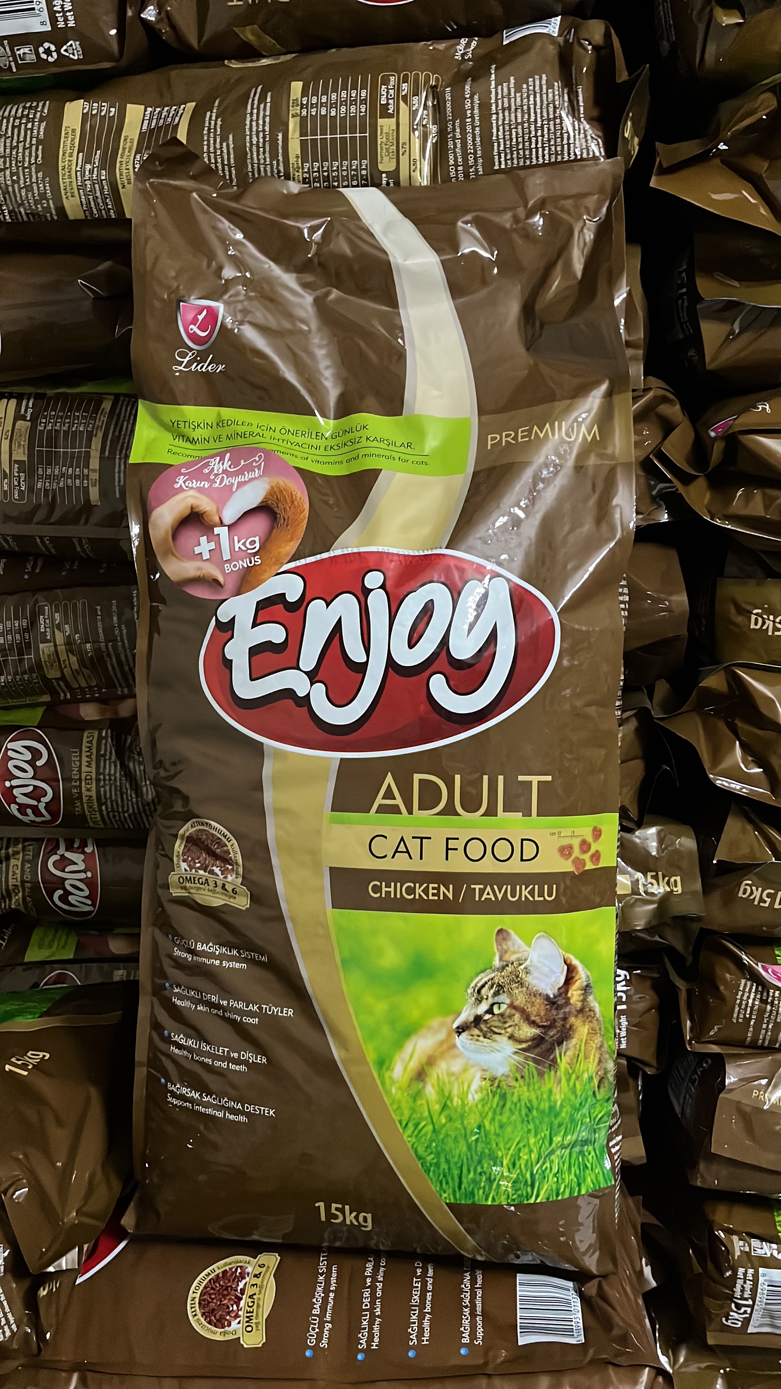 Enjoy Tavuklu 15+1 kg Yetişkin Kedi Maması